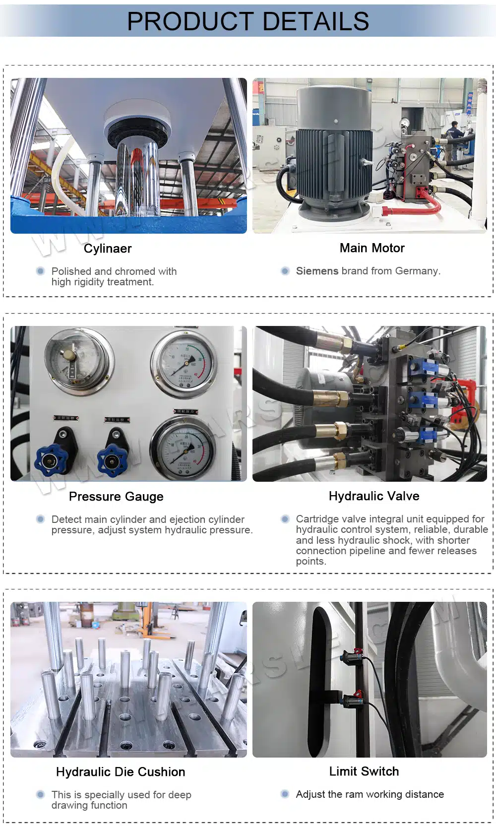 China Hydraulic Press Machine for Deep Drawing