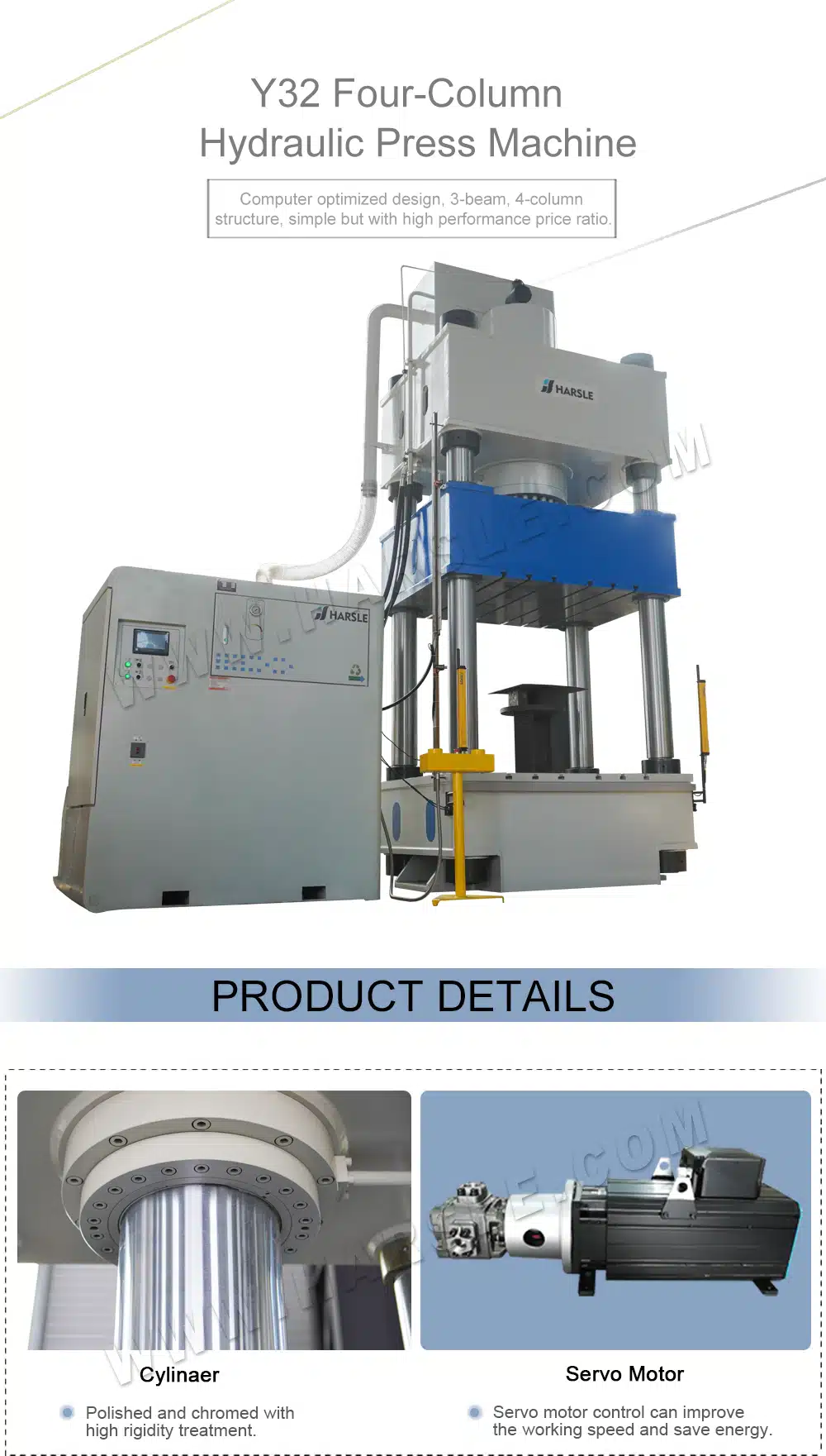 500T Servo Hydraulic Press for Metal Stamping 1 500T Servo Hydraulic Press
