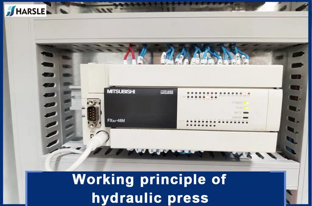 Working principle of hydraulic press