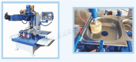 Manufacturing process of the stainless steel sink